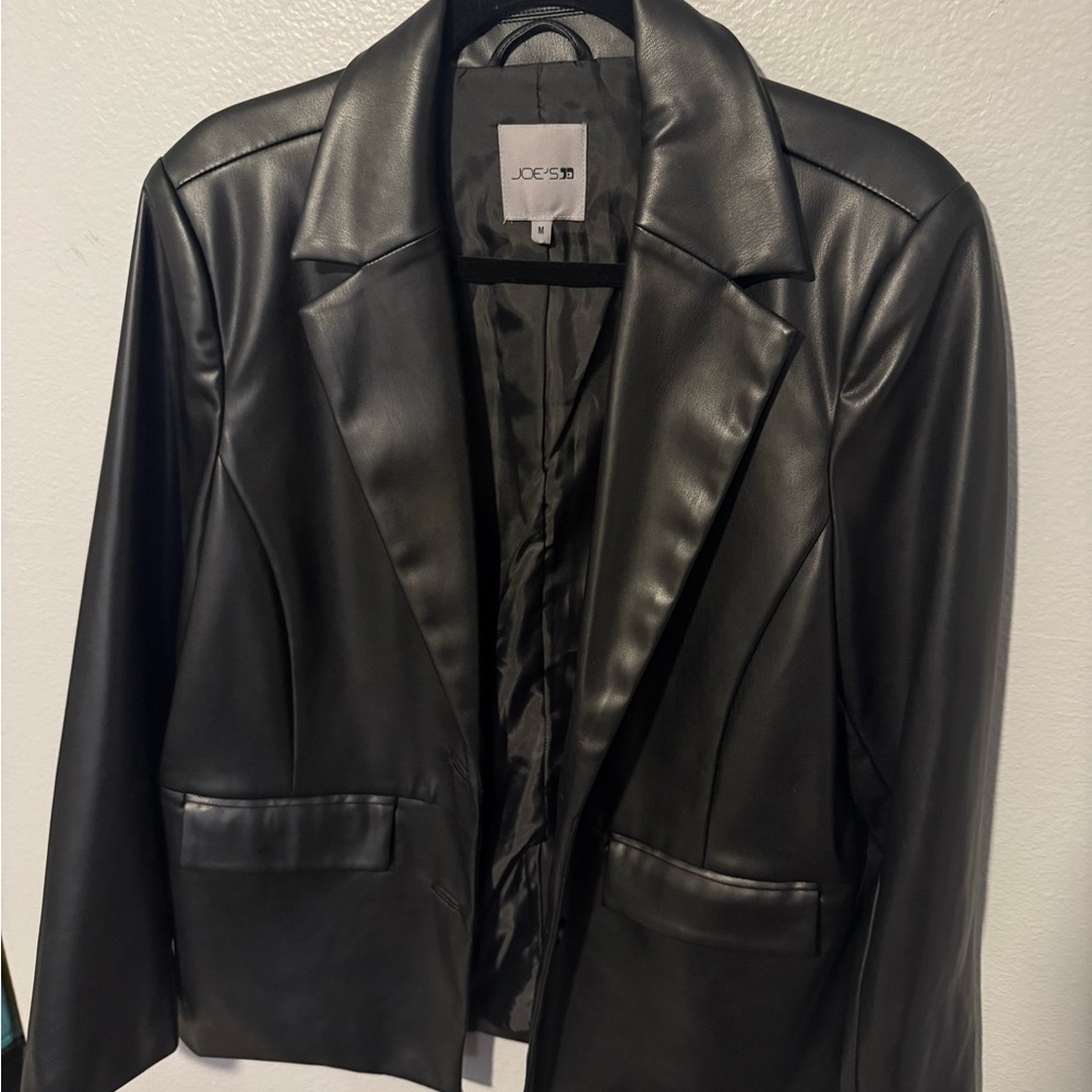 Joe jeans leather blazer